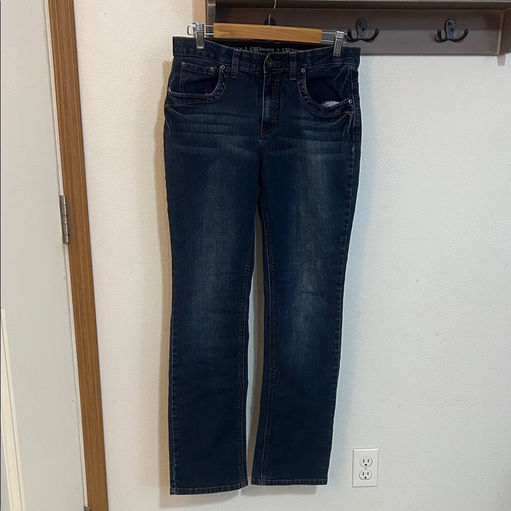 Cato Dark Blue Women's Jeans button back pockets, size 8